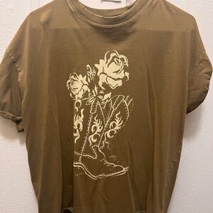 Oversized Cowboy boot TShirt